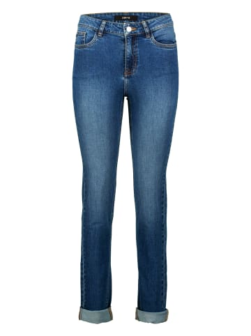 Zero Jeans Straight Fit 32 Inch in Middle Blue Denim