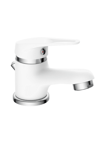 Eisl SPEED Waschtischarmatur, Weiß/Chrom