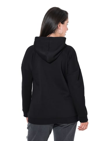 Ulla Popken Sweatshirt in schwarz