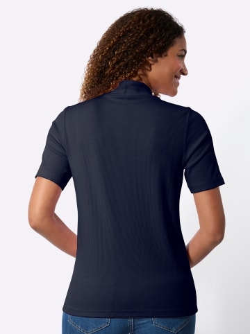 WITT WEIDEN Stehkragenshirt in marine