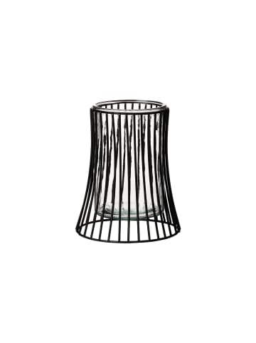 Ritzenhoff & Breker Windlicht Nero 17 cm in schwarz-transparent