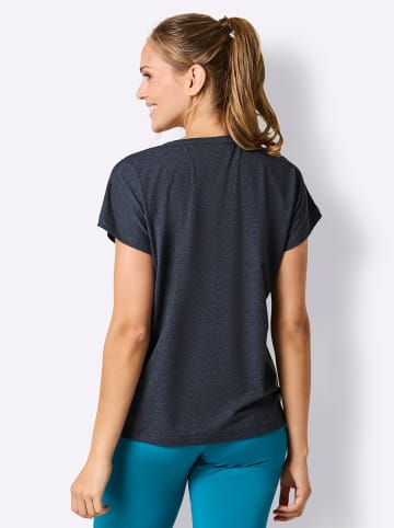 WITT WEIDEN Freizeitshirt in dunkelblau-meliert