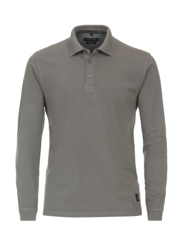 CASAMODA Polo-Shirt Langarm in Silber