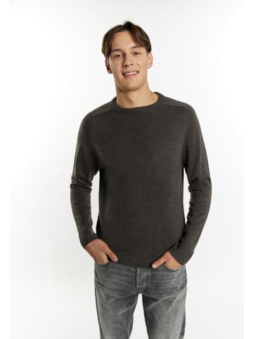 MO Herren Pullover in Dunkelgrau Melange