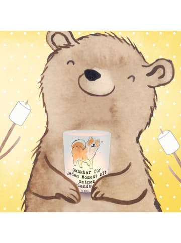 Mr. & Mrs. Panda Kerzenhalter Islandhund Moment mit Spruch in Transparent