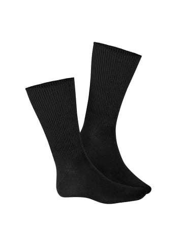 Hudson Socken Relax Soft druckfreier Bund in Black