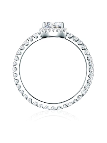 Trilani Ring aus Sterling Silber mit Zirkonia in silber