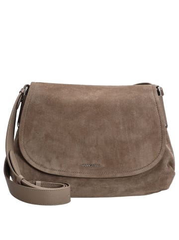 COCCINELLE Rebekka Suede - Umhängetasche 30 cm (brunette) in warm taupe/warm taupe