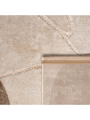KADIMA DESIGN Teppich Kurzflor Abstrakt Wohnzimmer in Beige
