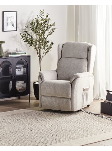 Beliani Sessel ELEGY in Grau - (W) 72 x (H) 86 x (L) 80 cm