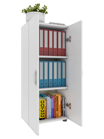 ebuy24 Büroschrank Ulas2 5 Weiß 49 x 34 cm