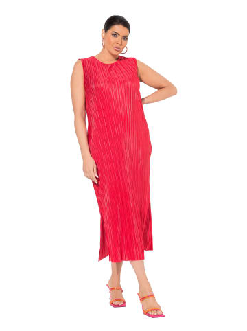 Ulla Popken Midikleid in neon rot