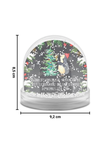 Mr. & Mrs. Panda glitzerkugel Pinguin Weihnachtsbaum mit Spruch in Kreidetafel