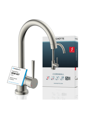 Franz Joseph Schütte CORNWALL Spültischarmatur Niederdruck, Edelstahloptik
