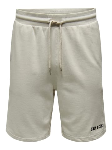 Only&Sons Shorts elastischer Bund Kordelzug bequeme Baumwolle in Grau-2