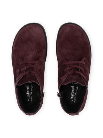 VITAFORM Veloursleder Stiefeletten in bordeaux