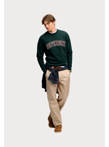 Superdry Sweatshirt 'ATHLETIC' in dunkelgrün