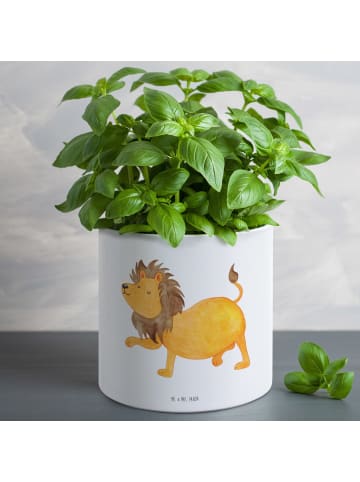 Mr. & Mrs. Panda Pflanzkübel Sternzeichen Löwe ohne Spruch in Weiß