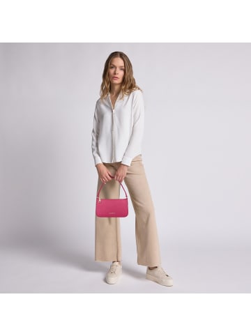 Lazarotti Bologna Leather Pochette Schultertasche Leder 22 cm in hot pink