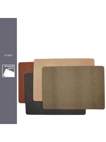 Ritzenhoff & Breker 6er Set Platzmatten Evara 43 x 30 cm in Braun