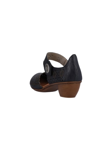 rieker Leder-Sandalen mit Absatz Blau