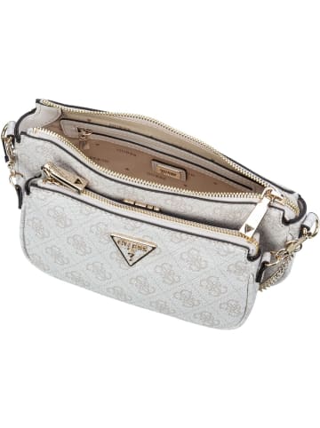 Guess Umhängetasche Noelle Double Pouch Crossbody in Dove Logo