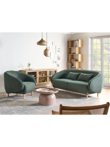 Beliani 2-tlg 3-Sitzer Sofa UMEA  in Grün/Braun