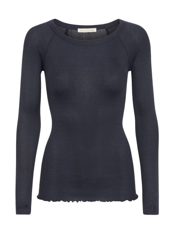 Seamless Basic Hemd Silky in Navy