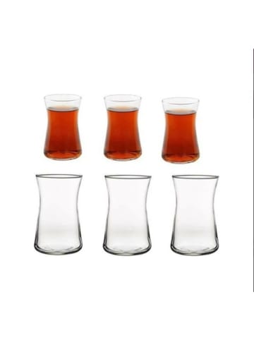 Pasabahce 6er Set Teegläser 160cc 5 1/4 oz transparent in Transparent