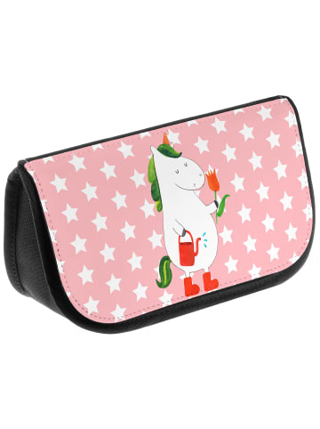 Mr. & Mrs. Panda Kosmetiktasche Einhorn Gärtner ohne Spruch in Rot Pastell