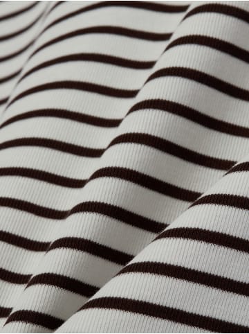 OPUS T-Shirt Sotel in ecru schoko - 0001
