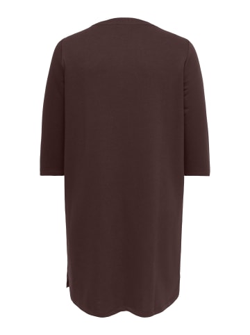 ONLY Carmakoma Sweatshirt-Kleid in Coffee Bean 1