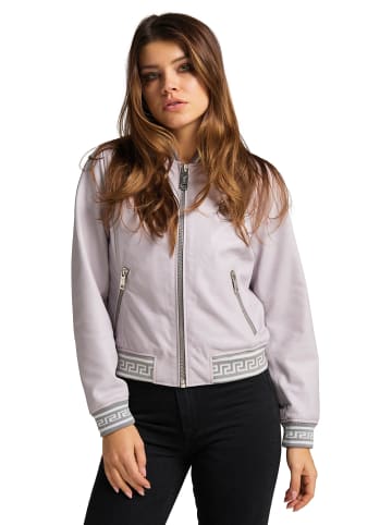 Carlo Colucci Lederjacke Colton-L in Lila