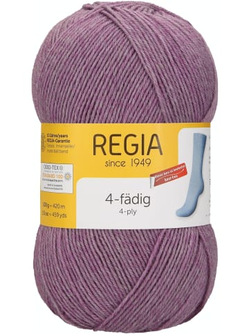 Regia Handstrickgarne 4-fädig Uni, 100g in Shine lilac