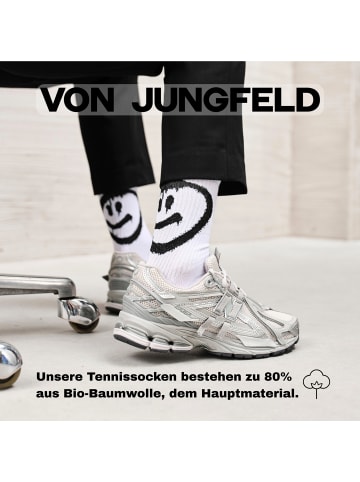 von Jungfeld Tennissocken SMILEY in Smiley - Pure White