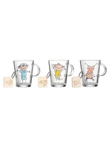 Ritzenhoff & Breker 3er Set Kinderbecher mit Schlüsselanhänger Best Friends in Bunt 290 ml