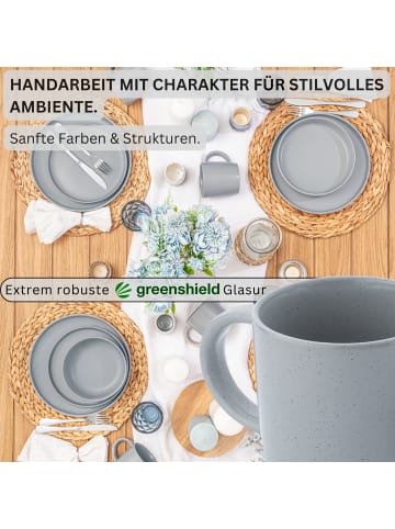 Sänger KAFFEEBECHER LEEDS STERLING - 6 teilig aus Steingut