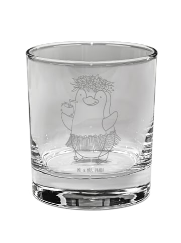 Mr. & Mrs. Panda Longdrinkglas Pinguin Kokosnuss ohne Spruch in Transparent