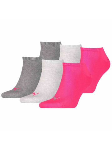 Puma Socken 6er Pack in Grau/Pink