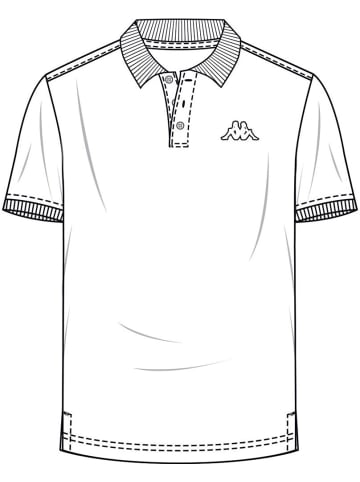 Kappa Polo "Poloshirt in großen Größen" in Weiß