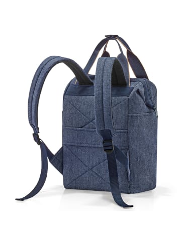 Reisenthel Allrounder R Rucksack 39 cm in herringbone dark blue