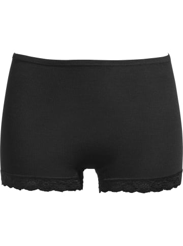 Nina von C. Seide, Spitze, Wolle, Feinripp Schlüpfer in schwarz