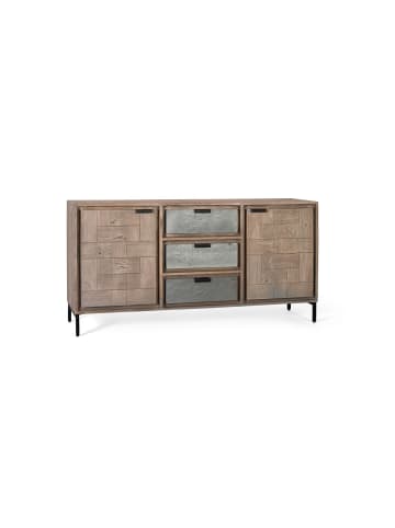Giner y Colomer Sideboard aus Akazienholz und Metall 160 cm in Bronze