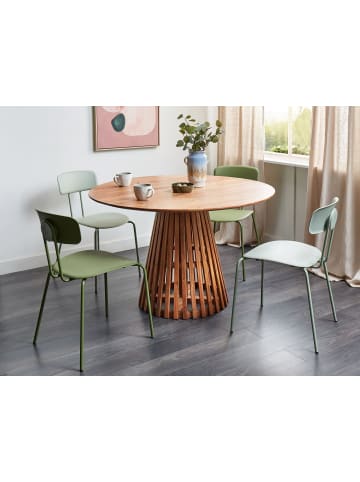 Beliani Esszimmertisch MESILLA in Braun - (W) 120 x (H) 77 x (L) 120 cm