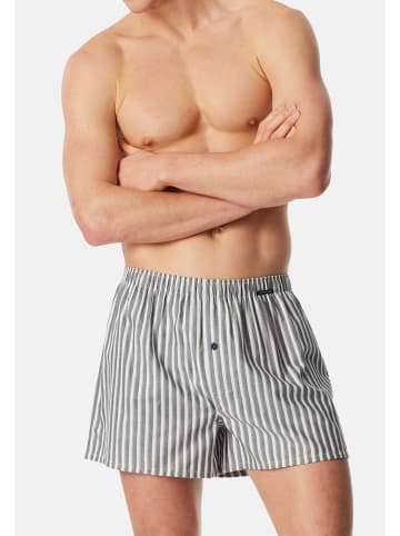 Schiesser Boxershorts Web in Dunkelblau / blau