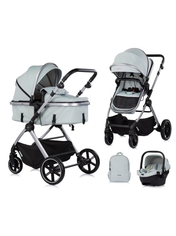 Chipolino Kinderwagen Pearl 3 in 1 in grün