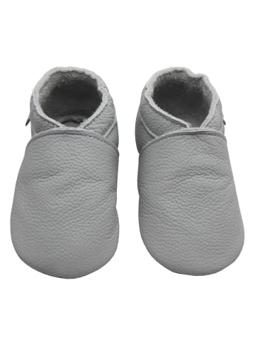 Basrakids Baby Krabbelschuhe aus Leder, weiche Lauflernschuhe mit rutschfester Sohle 