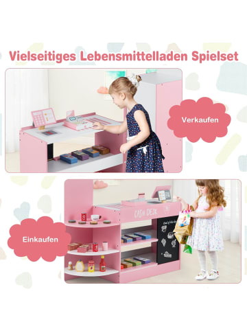 COSTWAY Kaufladen von 3-8 Jahren in Rosa