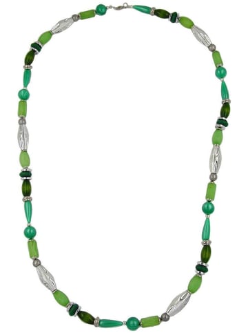 Gallay Kette mint-seide, kiwi-grün, silber 90 cm lang in grün