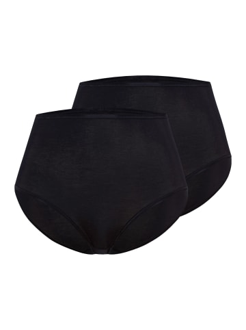 Hanro Maxi Slip Cotton Seamless in Schwarz